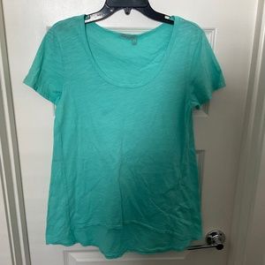 Fresh Produce Mint Green High/Low Burnout Tee - Size Small